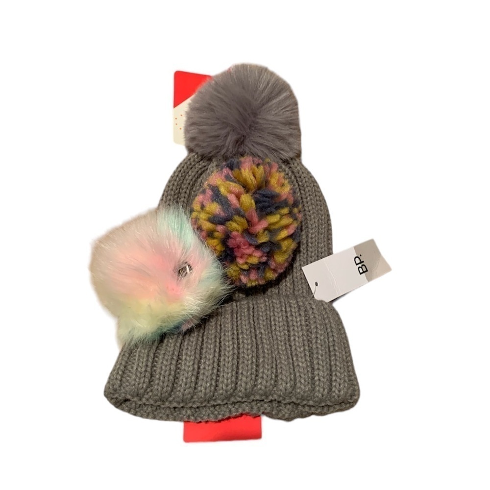 BP Pick A Pom Beanie in Gray NWT